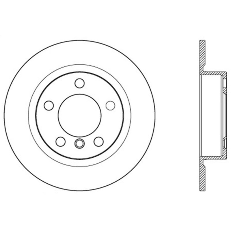 Stoptech Centric 11-16 Mini Countryman Premium Rear CryoStop Brake Rotor