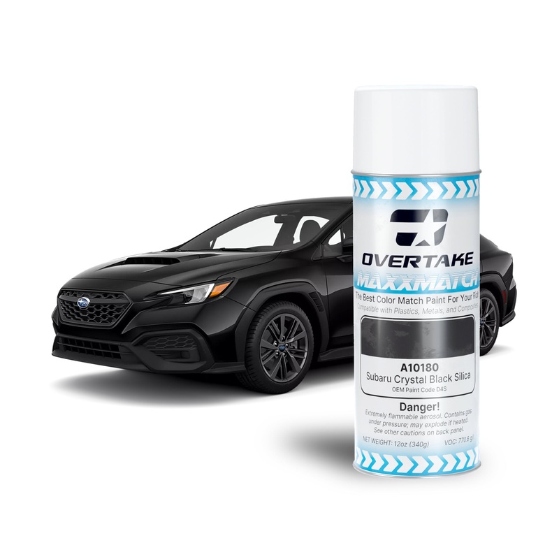 Overtake MaxxMatch Paint - Subaru Crystal Black Silica Pearl D4S 12oz. Can | A10180