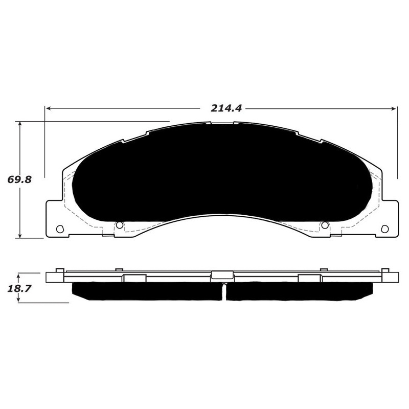 Porterfield Brake Pads for 2015 FORD E150, ECONOLINE