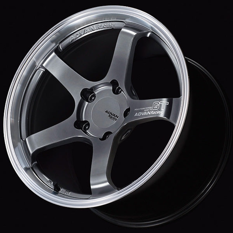 Advan GT Wheel for Porsche - 19x10.0 +40 | 5x130 | Machining & Hyper Platinum Black