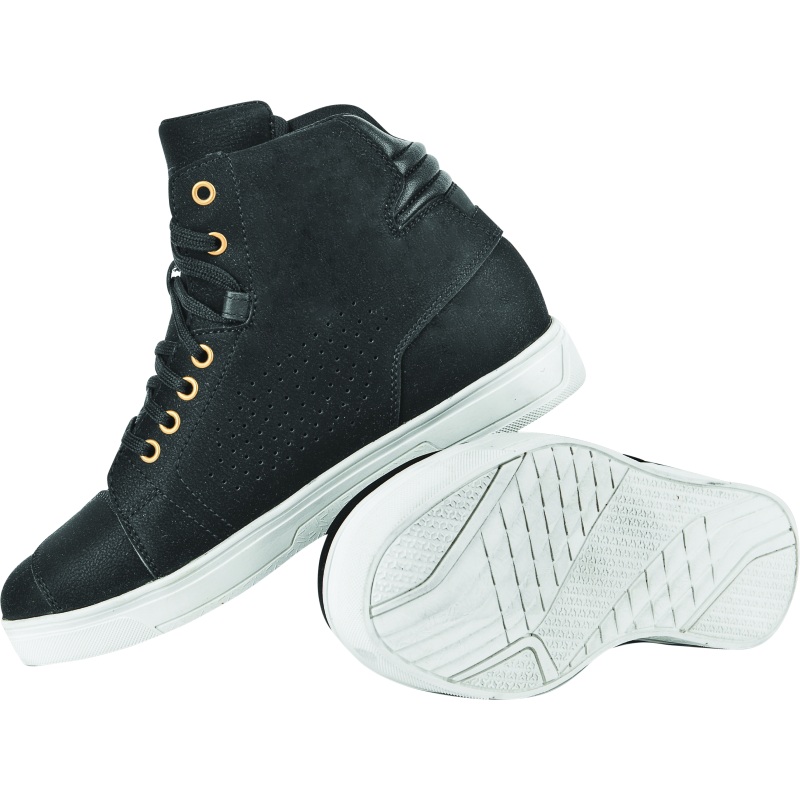 Speed and Strength Mad Dash Leather Shoes Black/White Womens - 10
