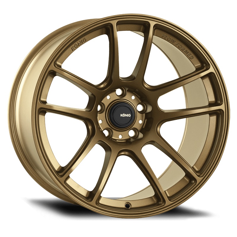 Konig Heliogram 15X7 4X100 ET35 Matte Bronze Knurled Bead Flow Formed