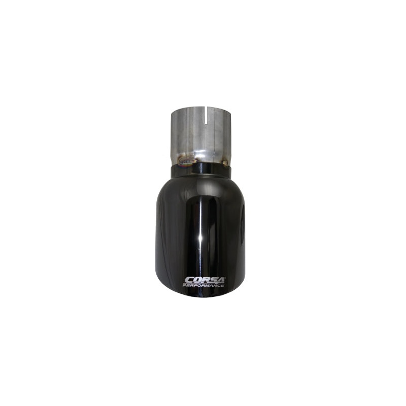 Corsa 2009-2019 Single Universal 3.0in Inlet / 4.5in Outlet Black PVD Pro-Series Tip Kit