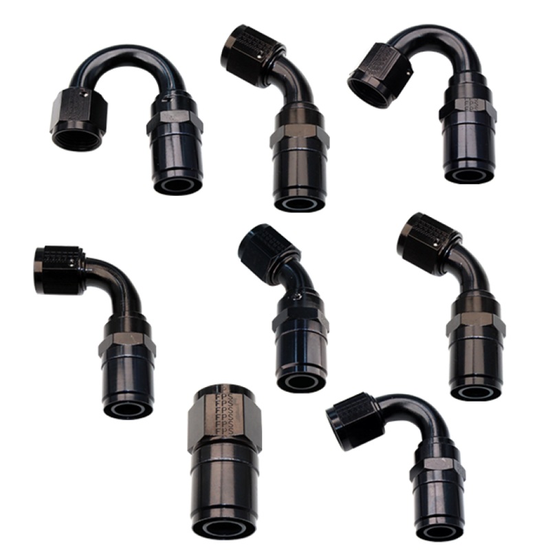 Fragola -8AN Race-Rite Crimp-On Hose End 90 Degree