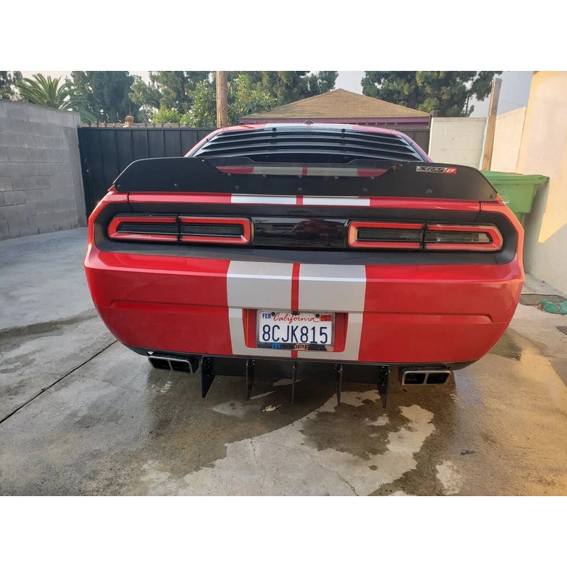 Raxiom 08-14 Challenger LED Tail Lights- Black Housing (Smoked Lens)