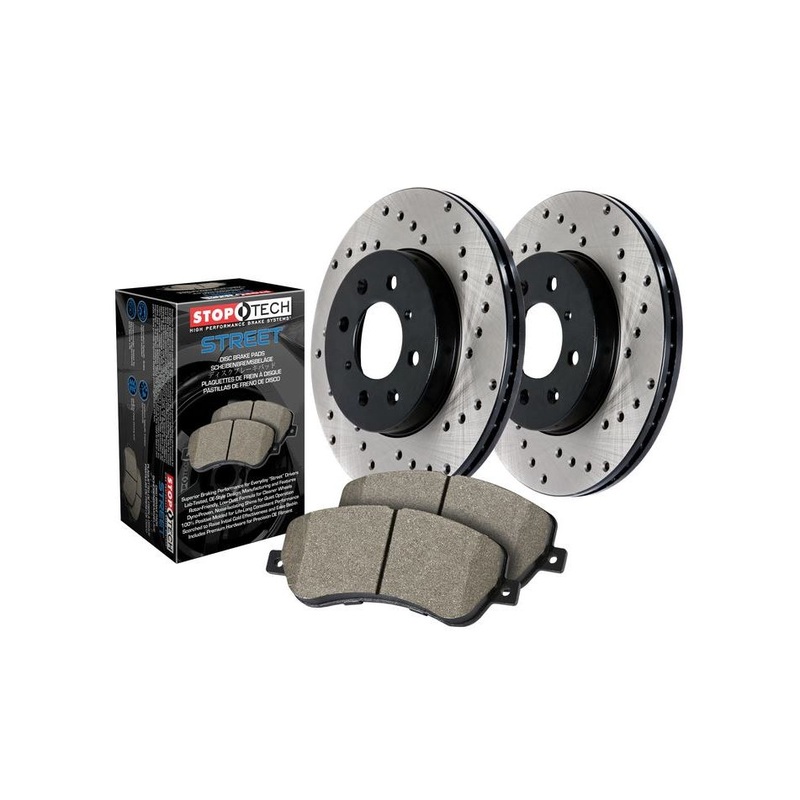 StopTech 01/03-05 Subaru Impreza WRX Rear Wheel Drilled Sport Brake Kit