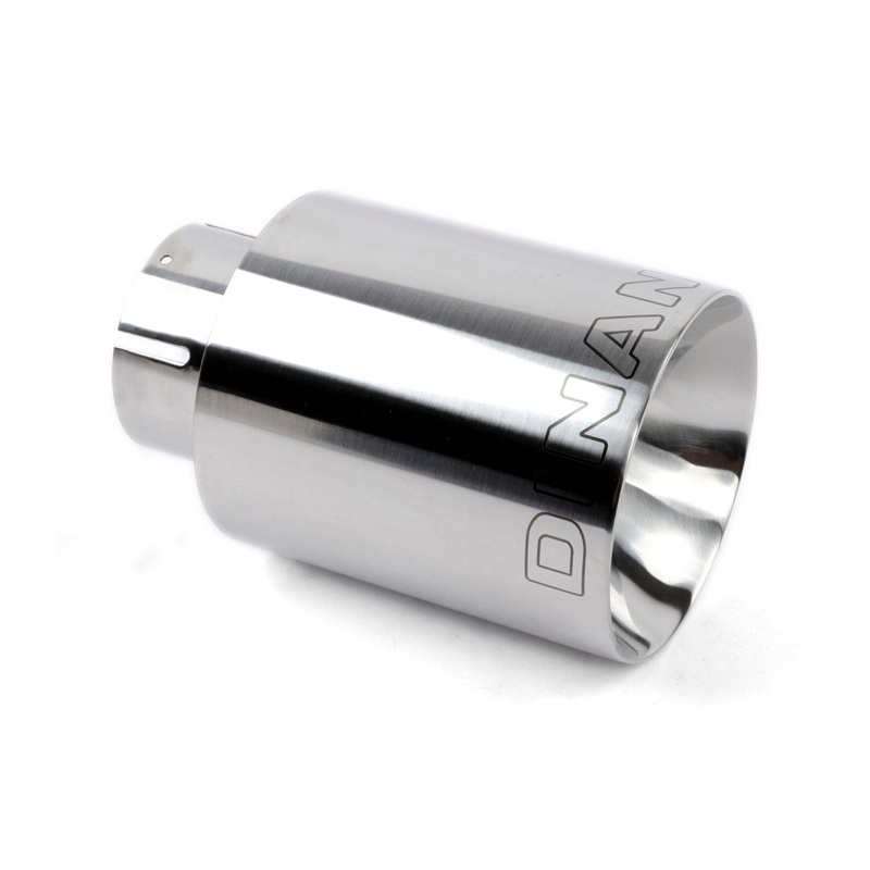 Dinan Double-Walled 4" Clamp-On Exhaust Tip w/ 2.5" Inlet (Polished)
