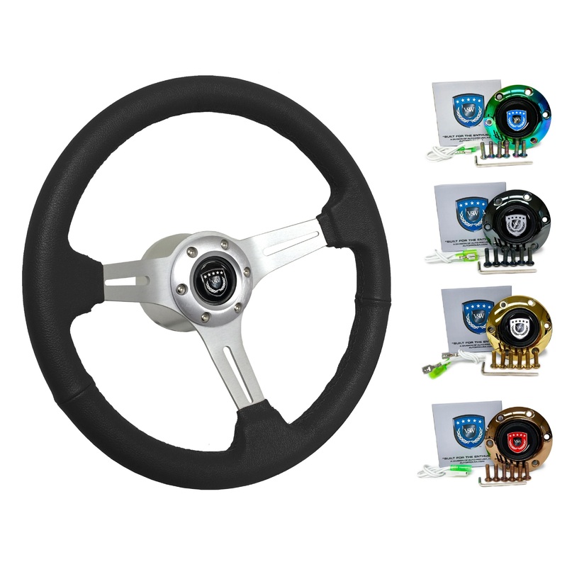 1997+ Volkswagen Jetta Steering Wheel Kit | Black Leather | ST3014BLK