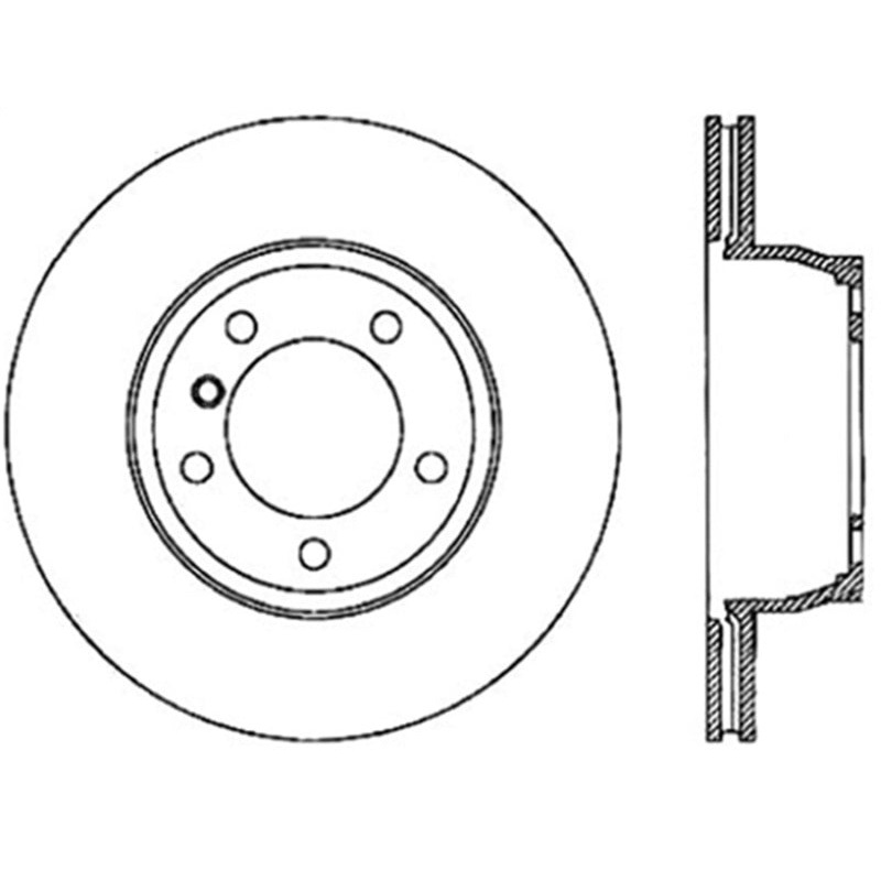StopTech 02-05 BMW 745i/745Li/06-08 750i/750Li/03-08 760I/760Li Slotted & Drilled Left Front Rotor