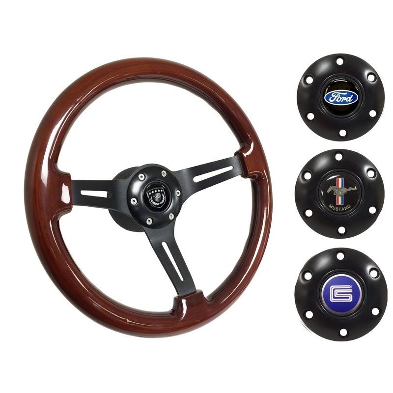 1968-78 Ford Mustang Steering Wheel Kit | Walnut Wood