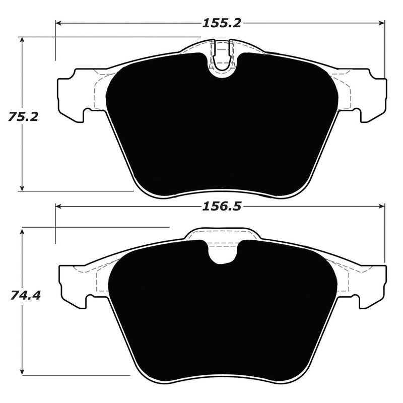 Porterfield Brake Pads for 2008 JAGUAR XKR S