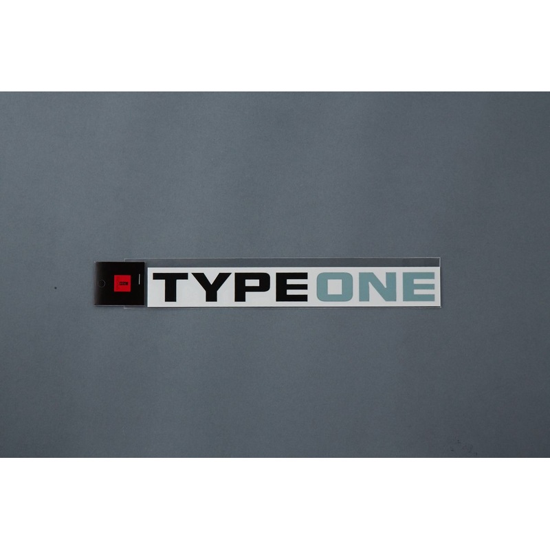 Spoon TypeOne Logo Sticker - Black/Grey 250x25mm