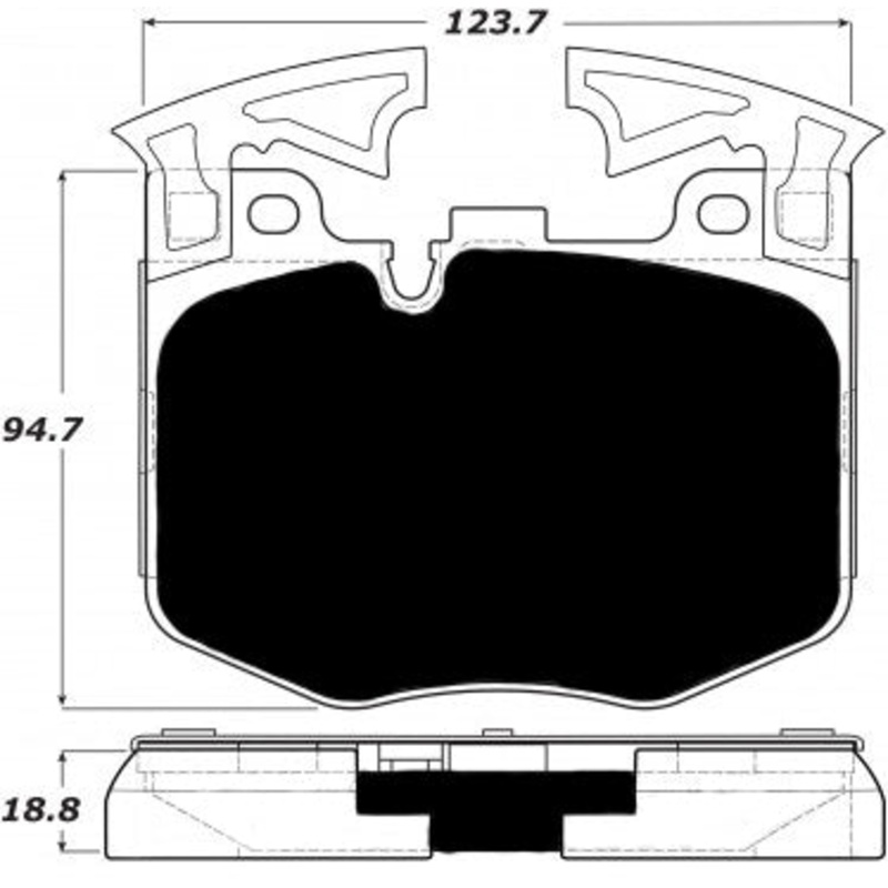 Porterfield Brake Pads for 2017 BMW 530i - Sport M Brakes