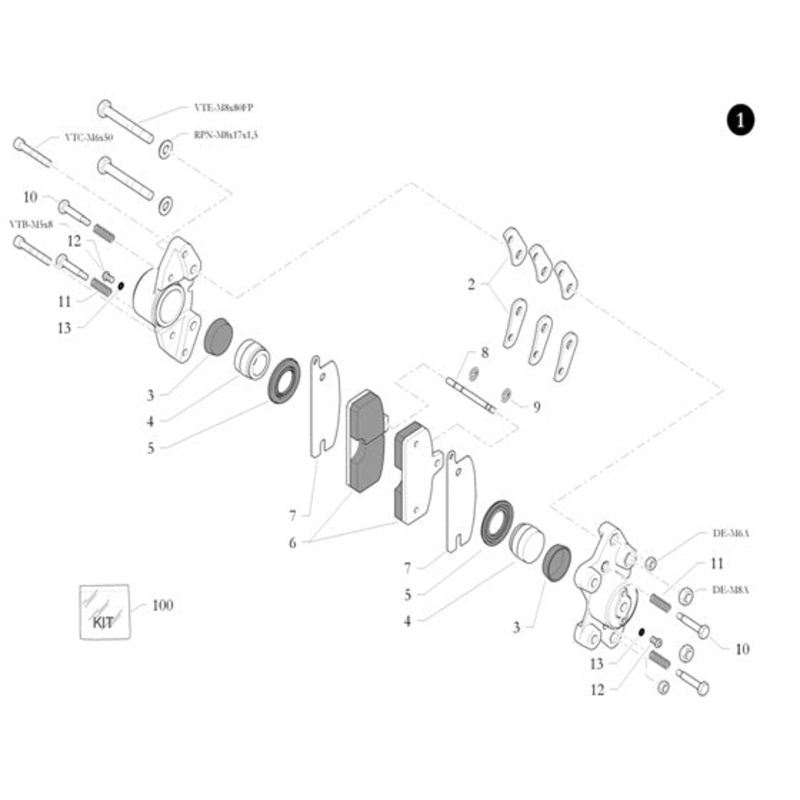12. VTBM5X10 Birel Caliper Bleed Screw
