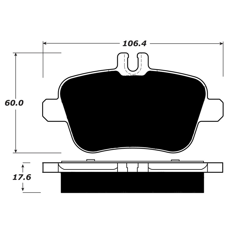 Porterfield Brake Pads for 2014 MERCEDES-BENZ SLK350