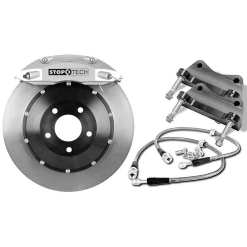 StopTech BBK 96-02 BMW Z3/03-09 Z4 Front Yellow ST-40 Calipers Slotted 328x28mm Rotors/Pads/SS Lines