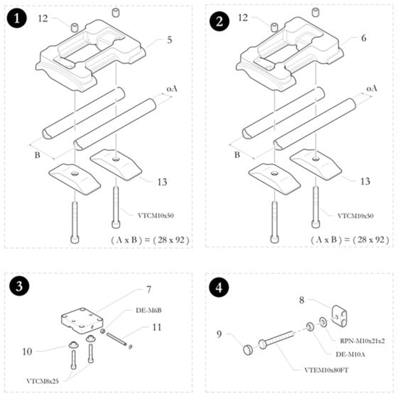 6. 10.9181.00 Birel Engine Mount Inclined