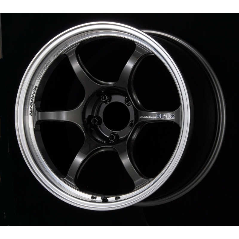 Advan RG-D2 18x9.0 +45 5-100 Machining & Black Gunmetallic Wheel
