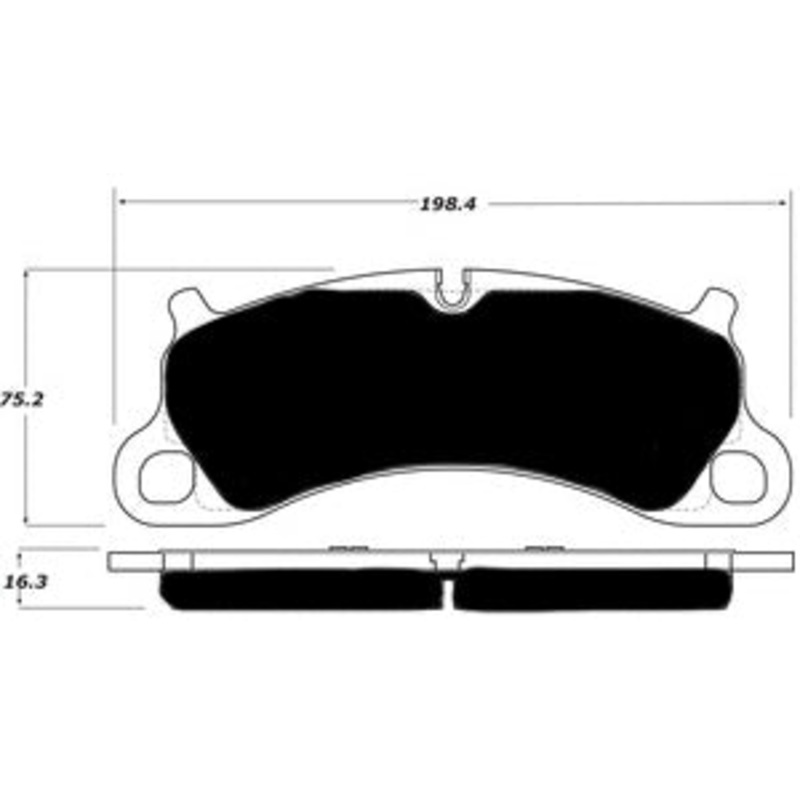 Porterfield Brake Pads for 2016 PORSCHE 911 GTS w/Iron Discs