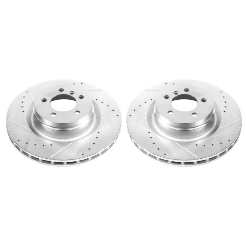 PowerStop Power Stop 06-12 Land Rover Range Rover Front Evolution Drilled & Slotted Rotors - Pair