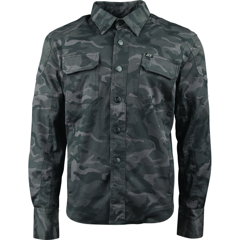 Speed and Strength Call to Arms Moto Shirt Camouflage - Large