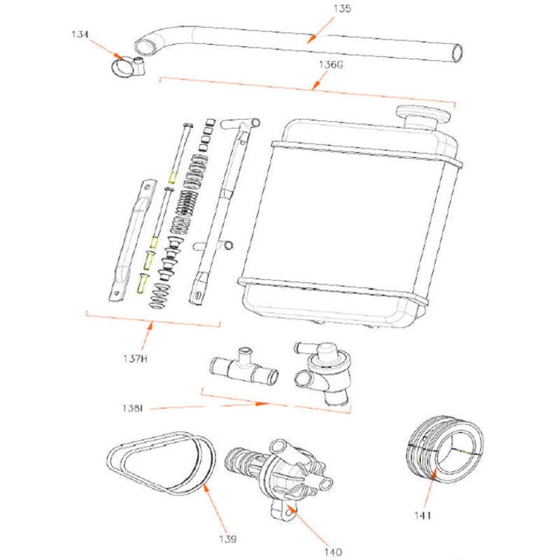 137H. (870/ROK) Rok TT Radiator Support Series