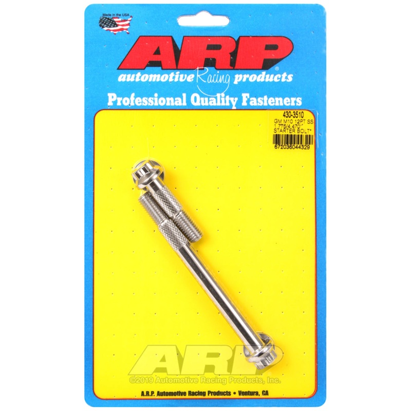 ARP GM M10 12pt SS 1.775/4.470in Starter Bolt Kit