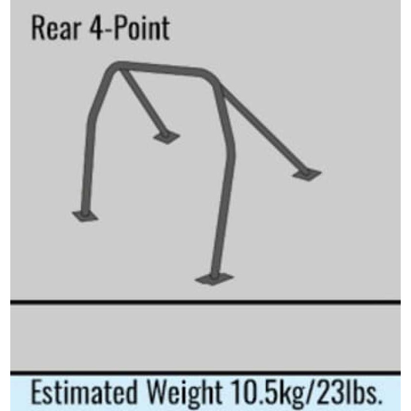 Cusco D1 Chromoly 4PT 2-Pssgr Blue Roll Cage 18+ Honda Civic Type-R / 17+ 5-Door Hatchback