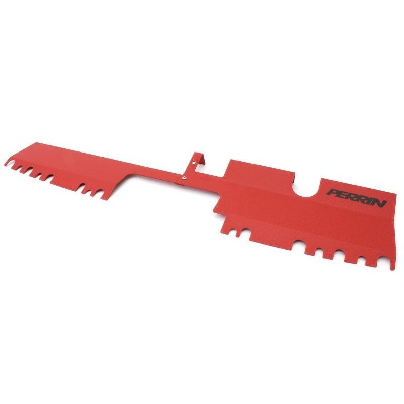 Perrin 15-21 WRX/STI Radiator Shroud (With OEM Intake Scoop) - Red