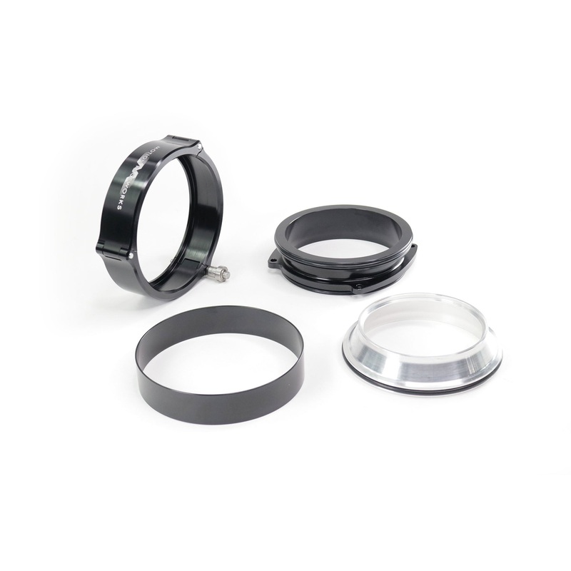 Quick Seal 3.5" Connector w/ Clamp for ICON 102mm Throttle Body - BLACK 10-14012BLK-2