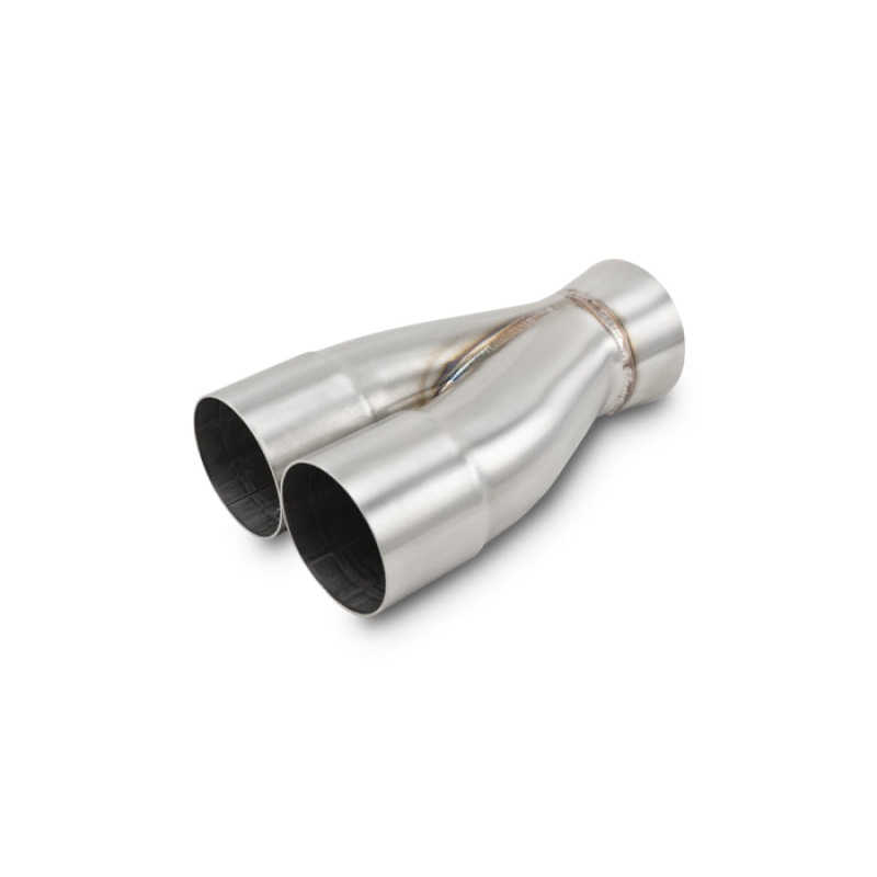 Vibrant 2-1 SS Merge Collectors (2-1/2in Inlet Slipover ID 3in Outlet OD) - Sold Individually