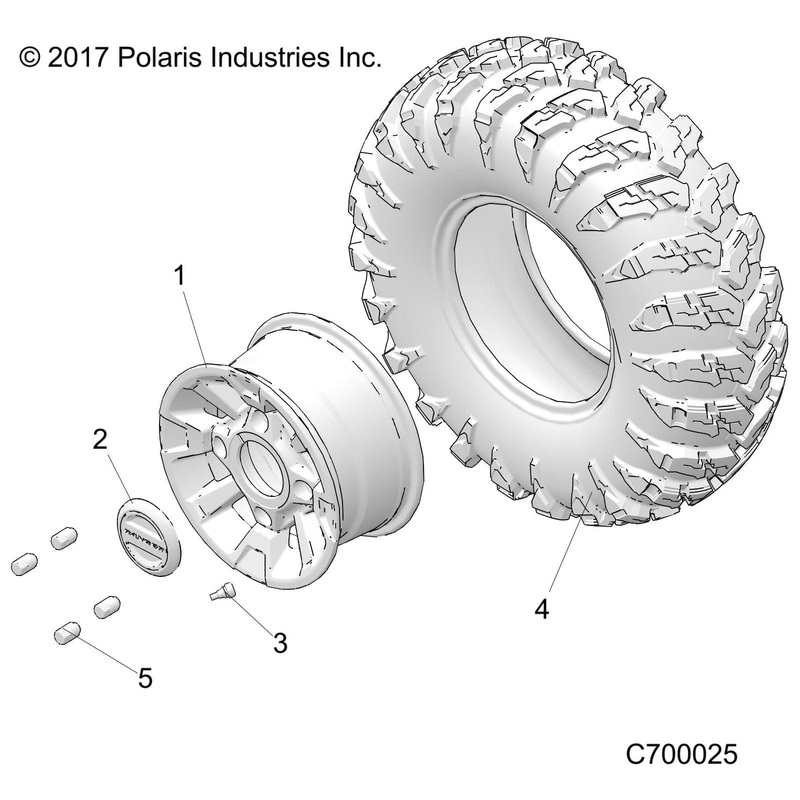 Wheel-14X6,Et 26.2,Mcc by Polaris