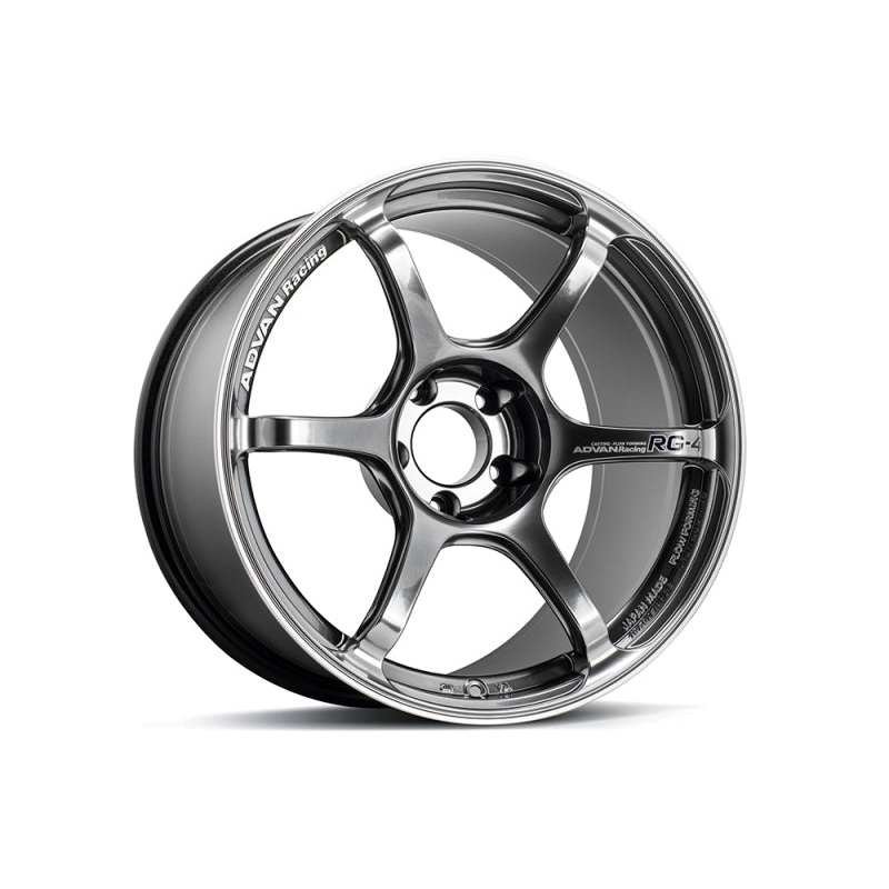Advan RG-4 18x10.5 +15 5-114.3 Racing Hyper Black & Ring Wheel