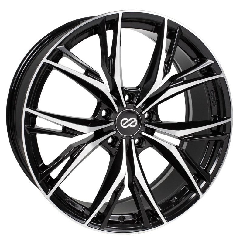 Enkei ONX 18x8 5x108 40mm Offset 72.6mm Bore Black Machined Wheel
