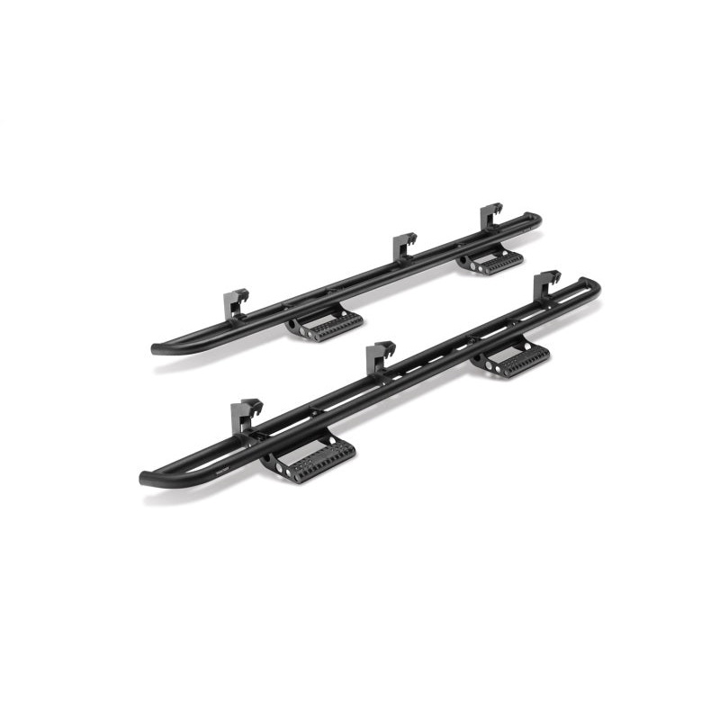 N-Fab RKR Step System 16-17 Toyota Tacoma Double Cab - Tex. Black - 1.75in