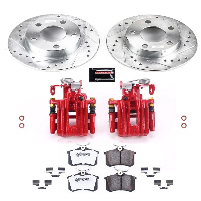 PowerStop Power Stop 99-05 Volkswagen Passat Z26 Street Kit w/ Calipers - Rear