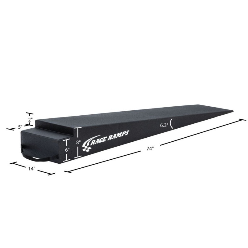 Race Ramps 8in. Extra Long Trailer Ramp - 6.3 Degree Approach Angle