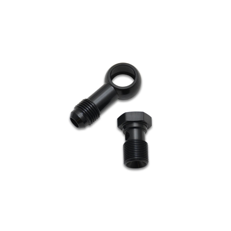 Vibrant Single -4AN 3/8-20 Aluminum Male Banjo Adapter Assembly