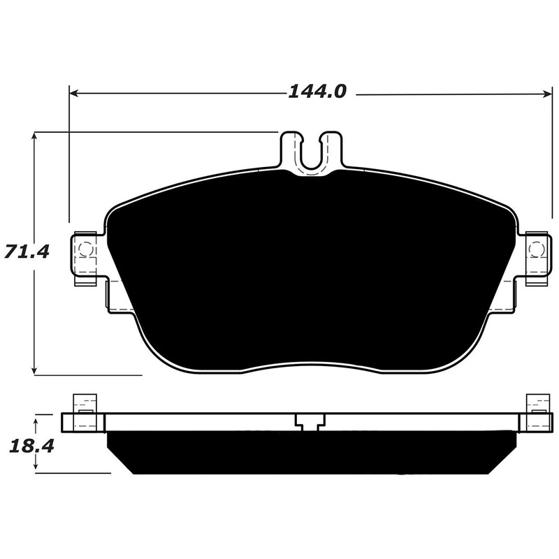 Porterfield Brake Pads for 2017 MERCEDES-BENZ CLA250