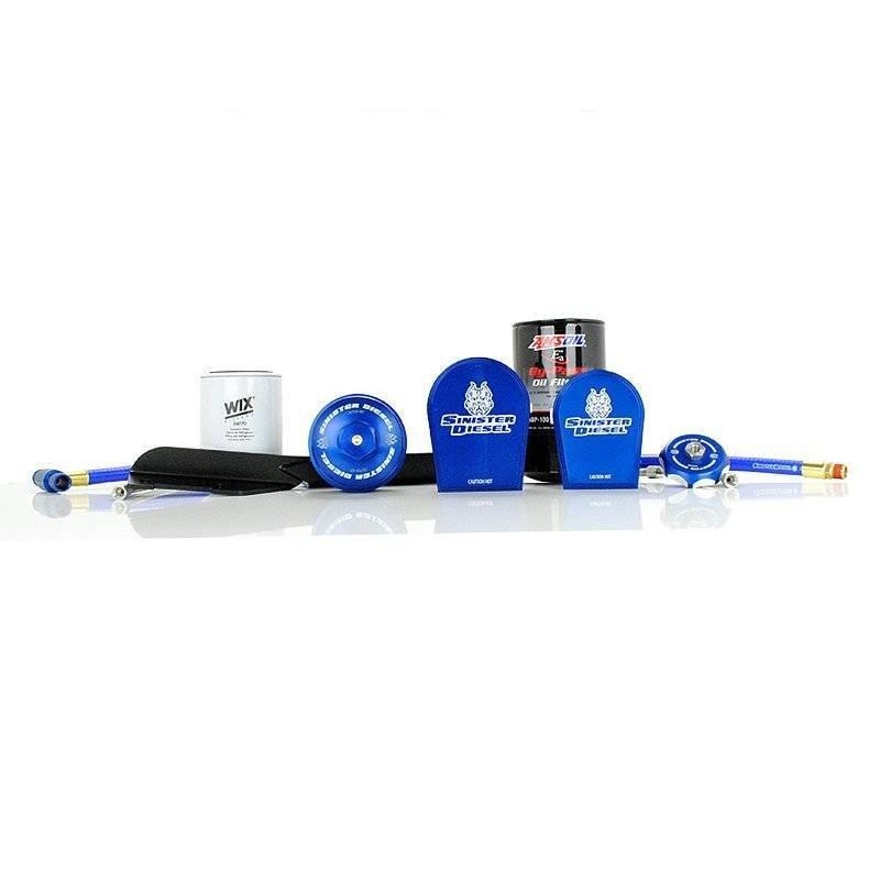 Sinister Diesel 03-07 Ford 6.0L Oil Filter & Coolant Filtration System