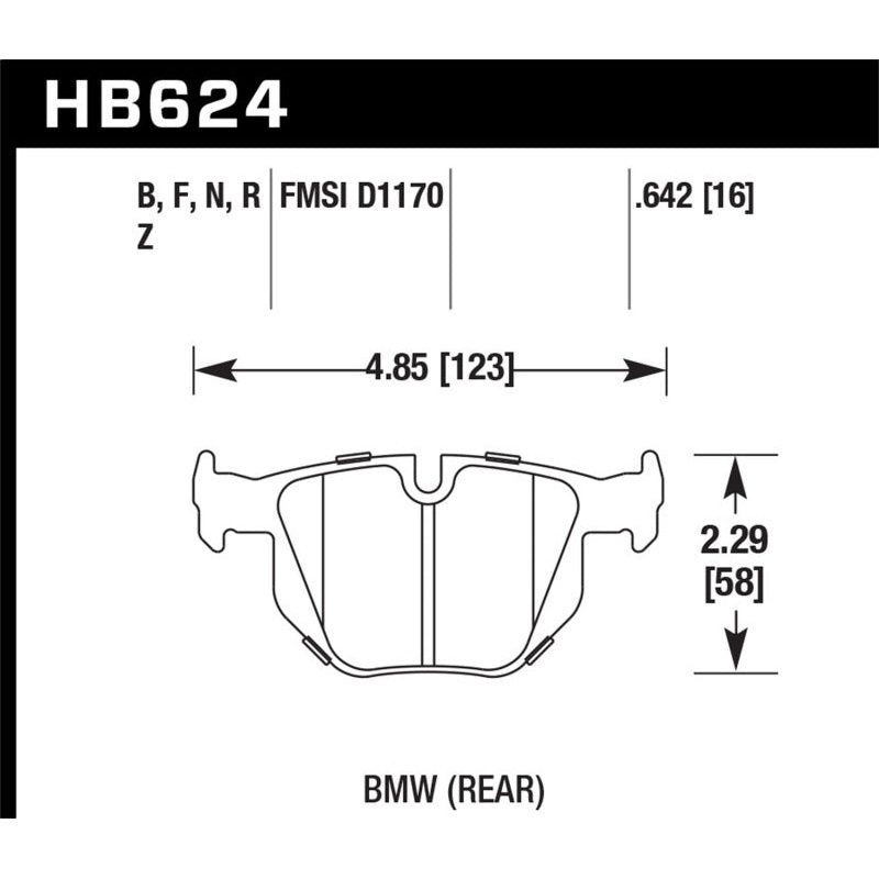 Hawk 06 BMW 330i/330xi / 07-09 335i / 07-08 335xi / 09 335d / 08-09 328i HPS Street Rear Brake Pads