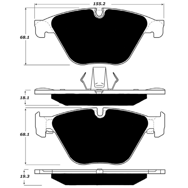 Porterfield Brake Pads for 2015 BMW 535i xDrive