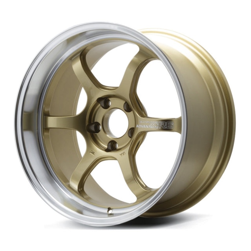 Advan Racing R6 Wheel - 18x10.5 +15 | 5x114.3 | Machining & Racing Brass Gold