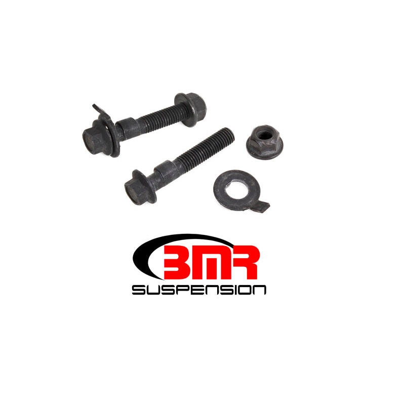 BMR 15-17 S550 Mustang Front Camber Bolts (2.5 Degree Offset) - Black
