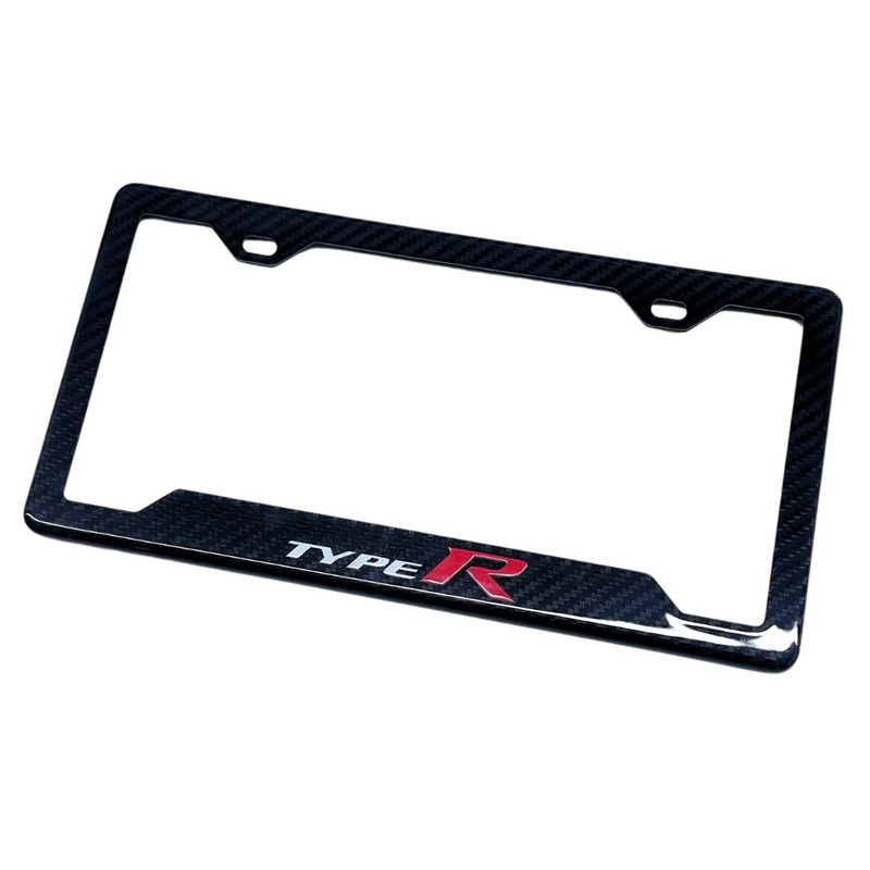 Customizable Real Carbon Fiber License Plate Frame | Universal