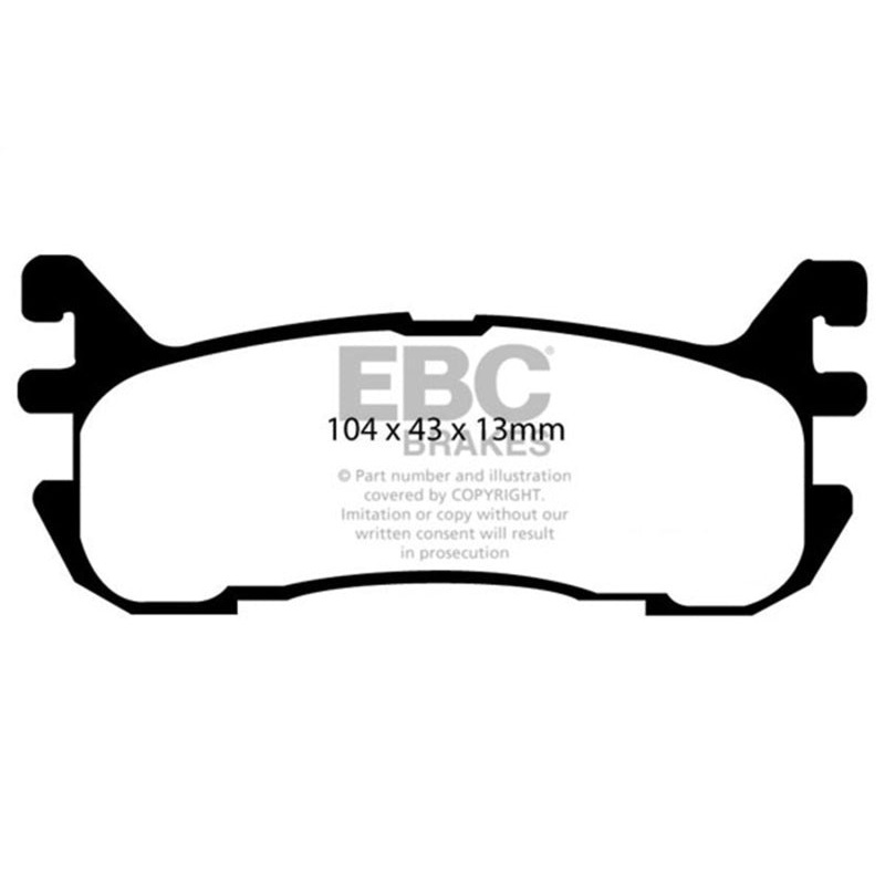 EBC 97-02 Ford Escort 2.0 Greenstuff Rear Brake Pads