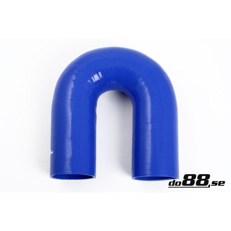 Silicone Hose Blue 180 degree 2,875'' (73mm)