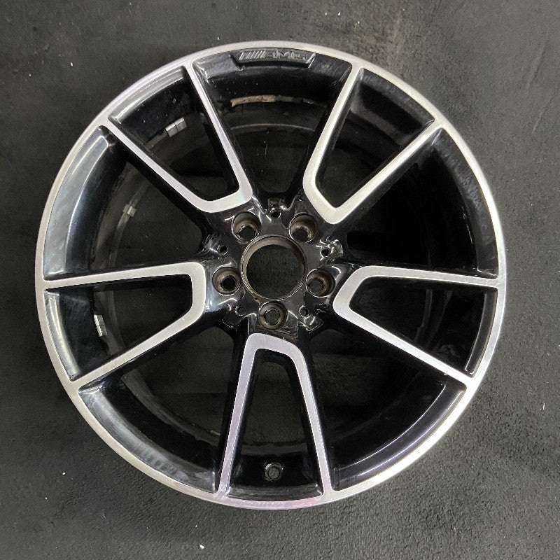 19" MERCEDES C-CLASS 16 205 Type Sdn C450 19x8.5 10 spoke 5 pairs black accents Original OEM Wheel Rim