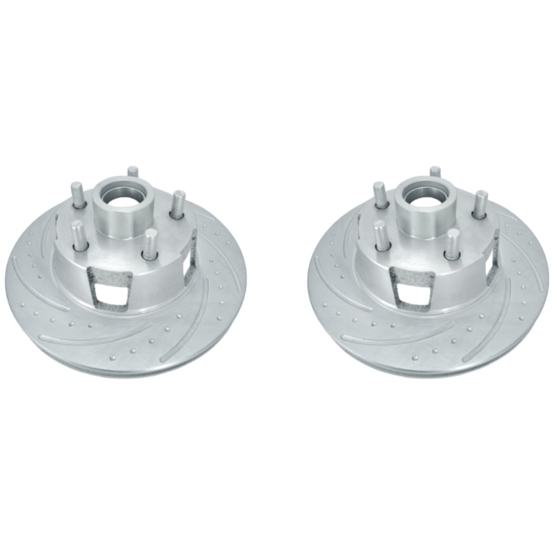New Performance Rotors (Pair) Dimple-Drilled, Slotted, Zinc Plated.  23065AA3L/3R