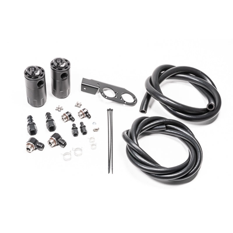 Radium Engineering Dual Catch Can Kit Nissan Z33 V35 VQ35DE/HR Fluid Lock | 20-0729-FL
